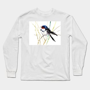 American Swallow Bird Long Sleeve T-Shirt